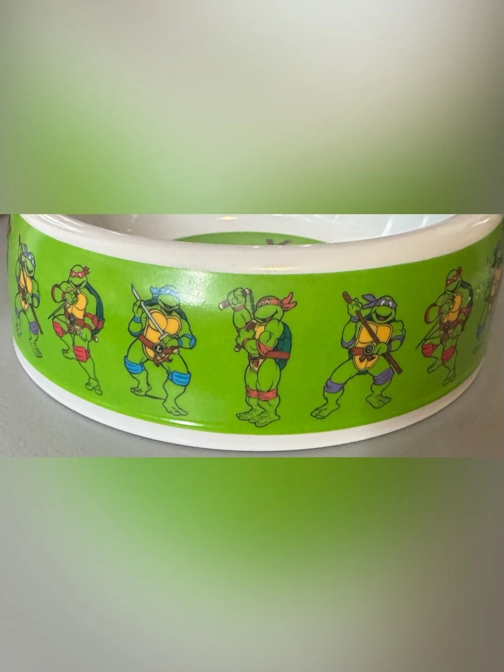 Teenage Mutant Ninja Turtles pet dog Bowl - Green Graphic novelty feeding